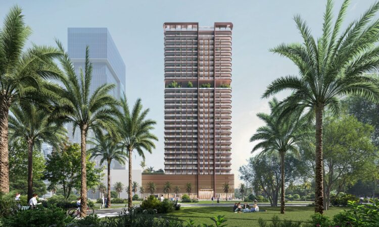 آپارتمان های برج لاکسور توسط امتیاز برای فروش در منطقه جی وی سی دبی