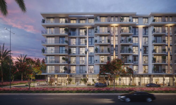 پروژه اپارتمانی نشاما هلند گاردنز شرکت ساختمانی نشاما در منطقه تاون اسکوئر دبی