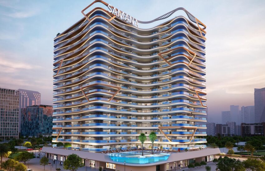 پروژه آپارتمانی اسکایروس شرکت ساختمانی سمانا امارات در منطقه ارجان دبی