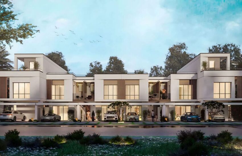 تاون هاوس ریورساید از شرکت داماک در منطقه دبی اینوستمنت پارک