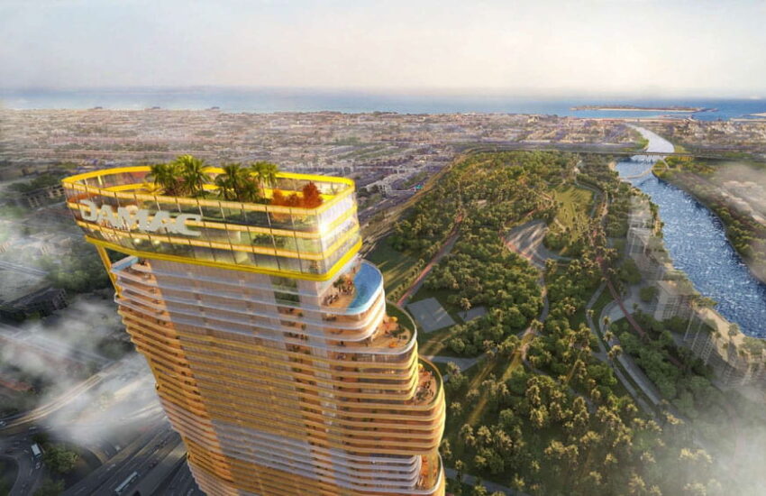 برج سافایر از شرکت داماک در منطقه الصفا،در امتداد جاده شیخ زاید