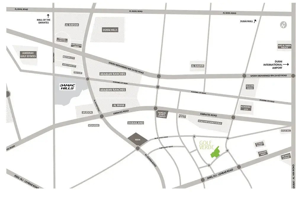 آپارتمان فیورا (Fiora at Golf Verde) از شرکت داماک در منطقه داماک هیلز ۲